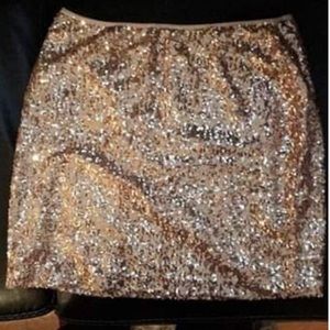 Champagne Gold Sequin Skirt